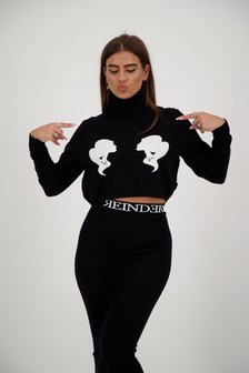 Reinders crop top turtleneck headlogo&#039;s