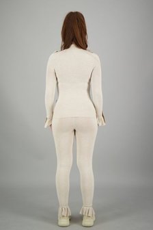 Reinders ruffle vest creme