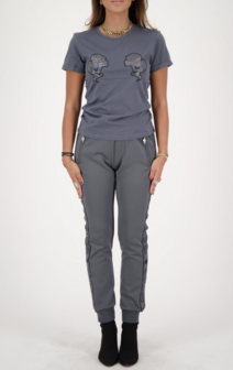 Reinders Slim Fit Diamonds Headlogos - grey