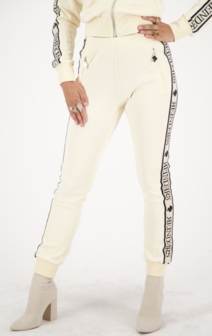 Reinders Tracking Pants Stretch - Creme