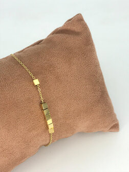 Z&auml;g - Armband - GoldCubes