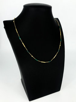 Z&auml;g - ketting - GoldGreen