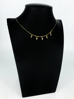 Z&auml;g - ketting - Gold Labradorite Stone