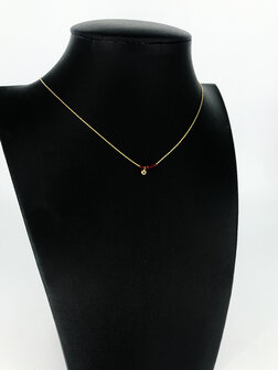 Z&auml;g - ketting - GoldBlack Stone