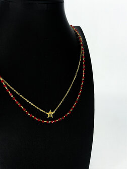 Z&auml;g - ketting - DubbleGold 