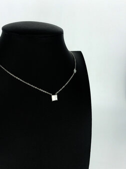 Z&auml;g - ketting -  SilverSquare