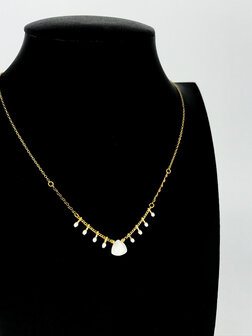 Z&auml;g - ketting - DubbleStone White