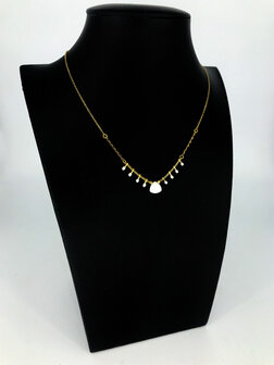 Z&auml;g - ketting - DubbleStone White