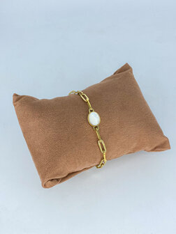 Z&auml;g - armband - Gold LinkBracelet