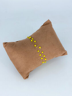 Z&auml;g - armband - DubbleBracelet YellowBalls