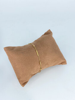 Z&auml;g - Armband - Pink/Gold Bars