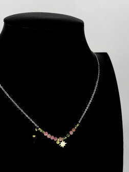 Z&auml;g - ketting - PinkStones