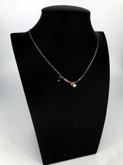 Z&auml;g - ketting - PinkStones