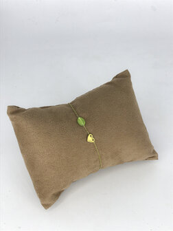Z&auml;g - Armband - Golden GreenHeart