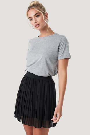 NA-KD - Mini Pleated Skirt black