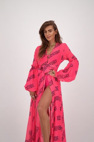Reinders dress All over print - Pink