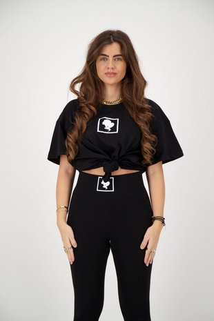 Reinders Headlogo square t-shirt oversized - Black