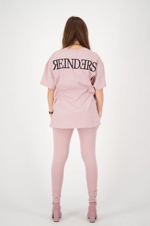 Reinders Headlogo square t-shirt oversized - Mauve