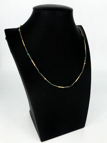 Zäg - ketting - GoldGreen