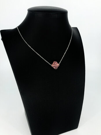 Zäg - ketting - PinkFlower Stone