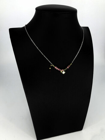 Zäg - ketting - PinkStones