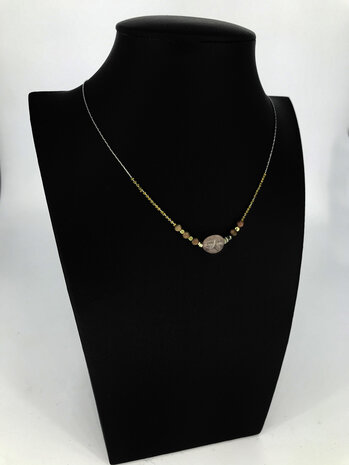 Zäg - ketting - Golden PinkStones